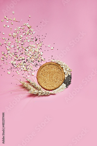 oatmeal cookies with chia sesame