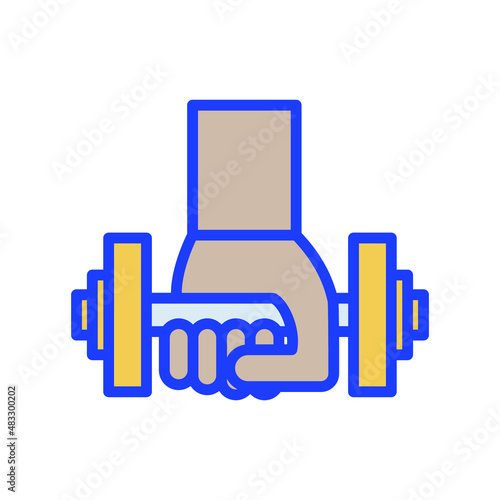 Gym exercise Isolated Vector icon which can easily modify or edit

