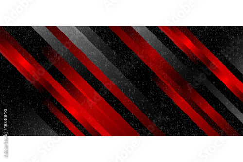 abstract black background with red and transparency white diagonal. abstract grunge pattern element. vector illustration for retro style or technology.