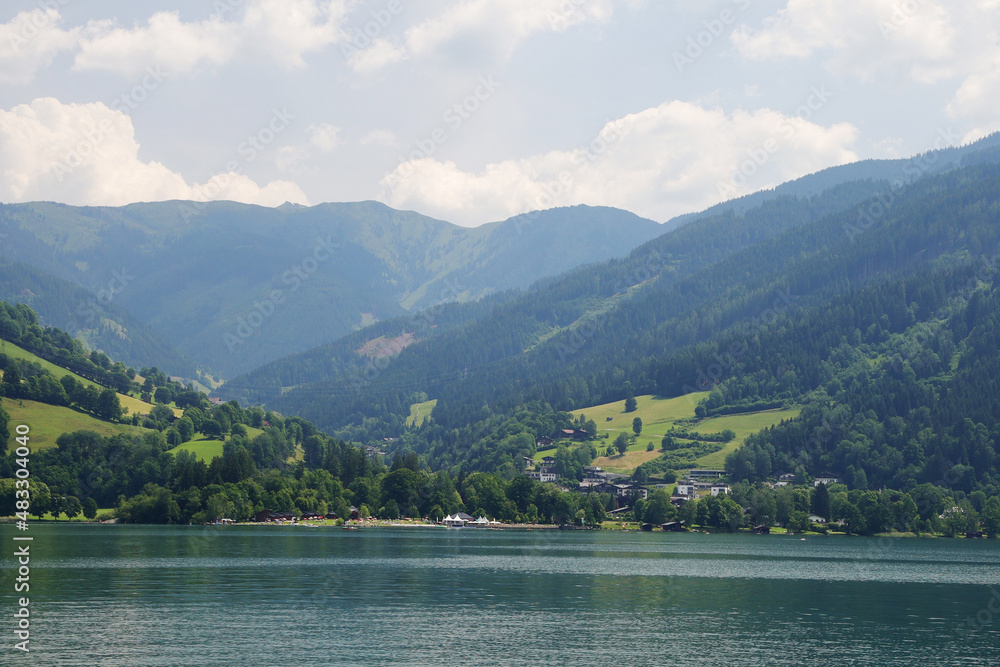 Zellersee lake in Zell am See, Austria	