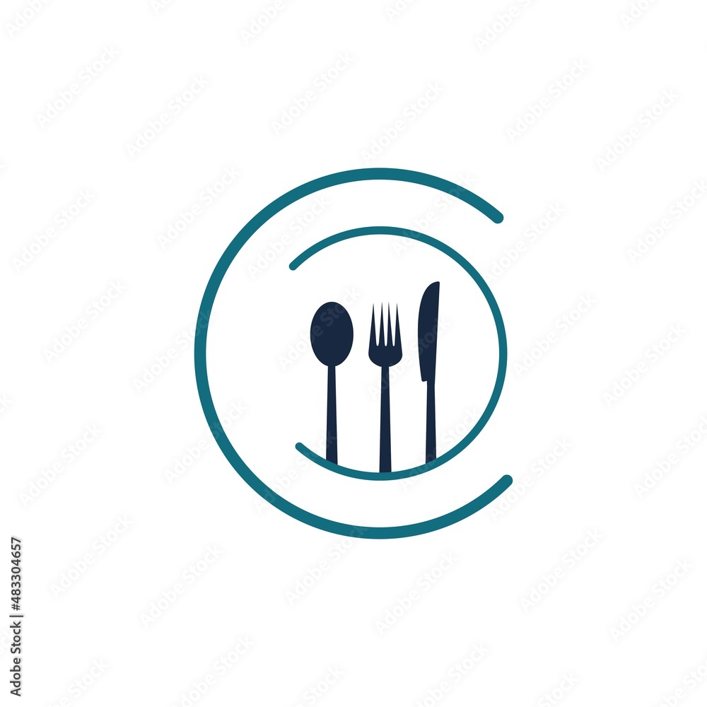 fork and spoon restaurant logo vector template fork and spoon restaurant logo vector template