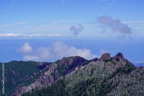 Des montagnes vu d'en haut 