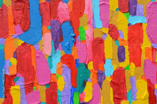 Texture, background and Colorful Image of an original Abstract Painting © opasstudio