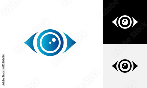 vision eye logo vector