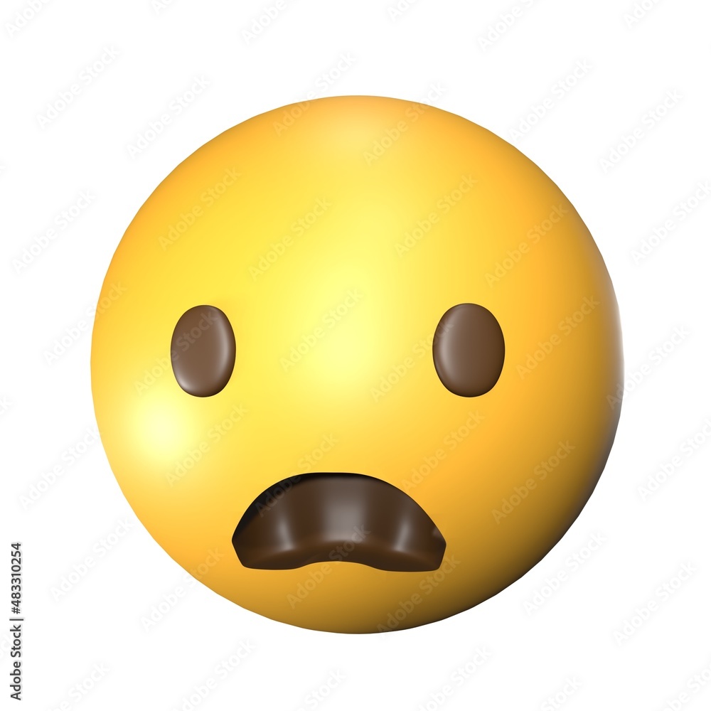 3D Frowning emoticons that look cute and cool 3D Frowning emoticons that look cute and cool