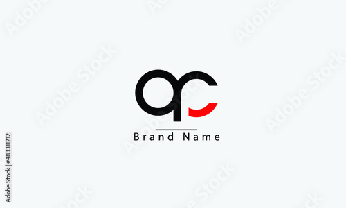 AC CA A C abstract vector logo monogram template