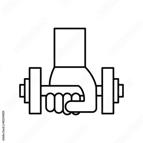 Gym exercise Isolated Vector icon which can easily modify or edit

