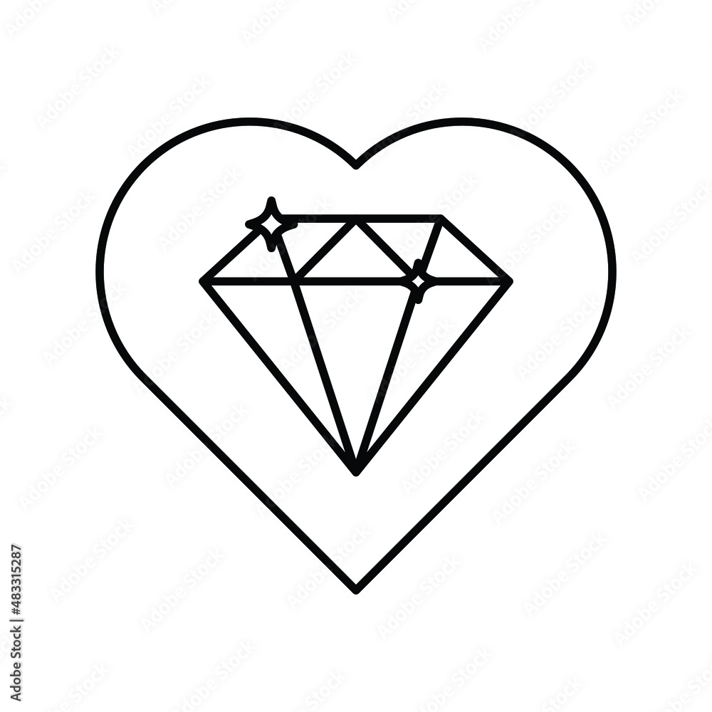 heart diamond Isolated Vector icon which can easily modify or edit
heart diamond Isolated Vector icon which can easily modify or edit