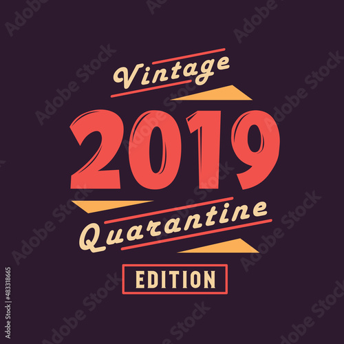 Vintage 2019 Quarantine Edition. 2019 Vintage Retro Birthday