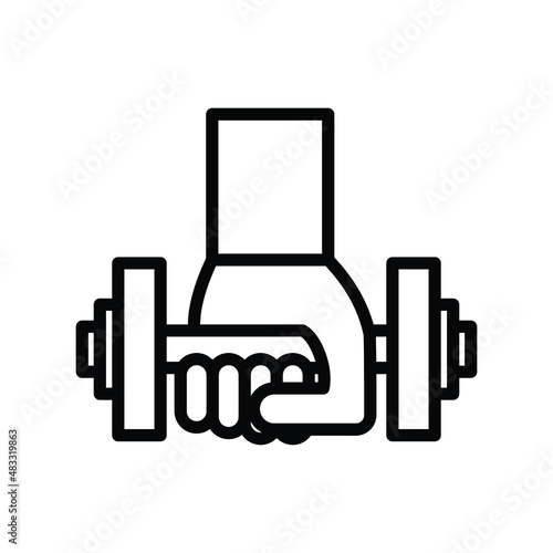 Gym exercise Isolated Vector icon which can easily modify or edit

