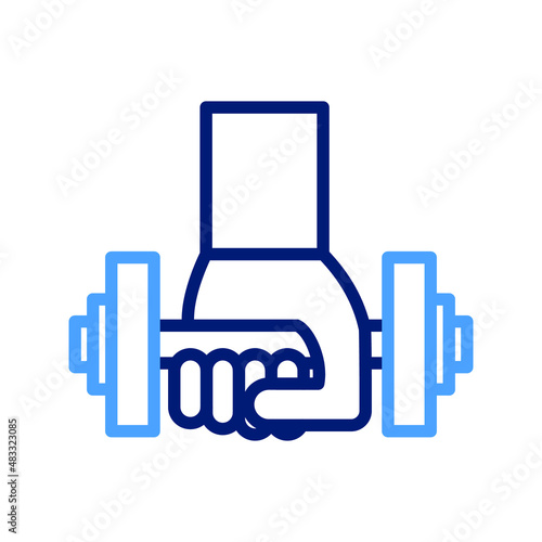 Gym exercise Isolated Vector icon which can easily modify or edit

