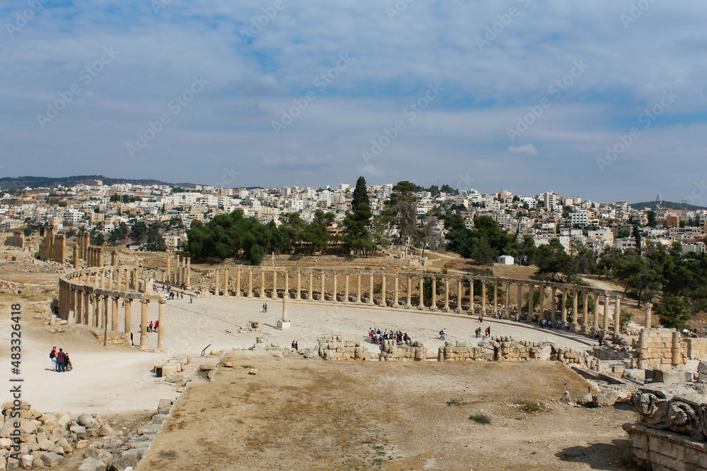 The Archaeological Site of Jerash in jordan