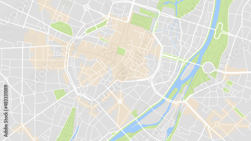 Digital web background of Altstadt. Vector map city which you can scale how you want. photo