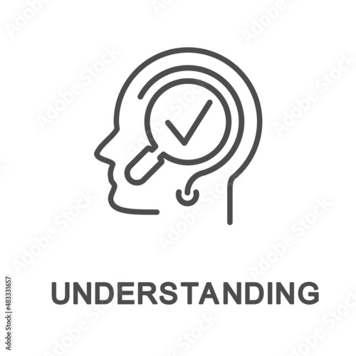 Icon – understanding. Comprehension of new content by comparing with established ideas.