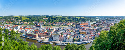 Ausblick über Passau, Bayern, Deutschland 