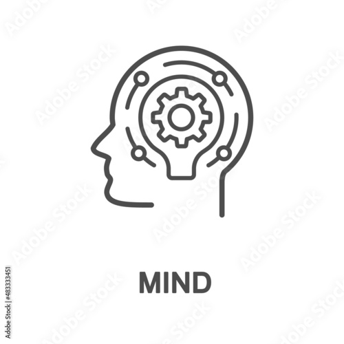 Icon – mind. The ability to think, know, understand, evaluate and make decisions.
