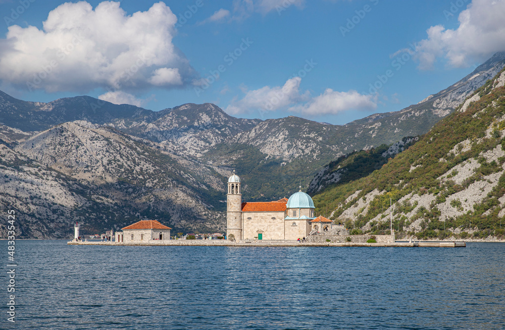 Church on the island of Kotor Perast Montenegro
