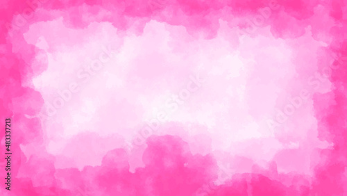 full pink light watercolor abstract background vector