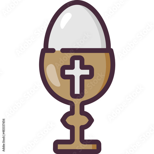 eucharist line icon