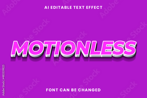 Motionless Text Effect