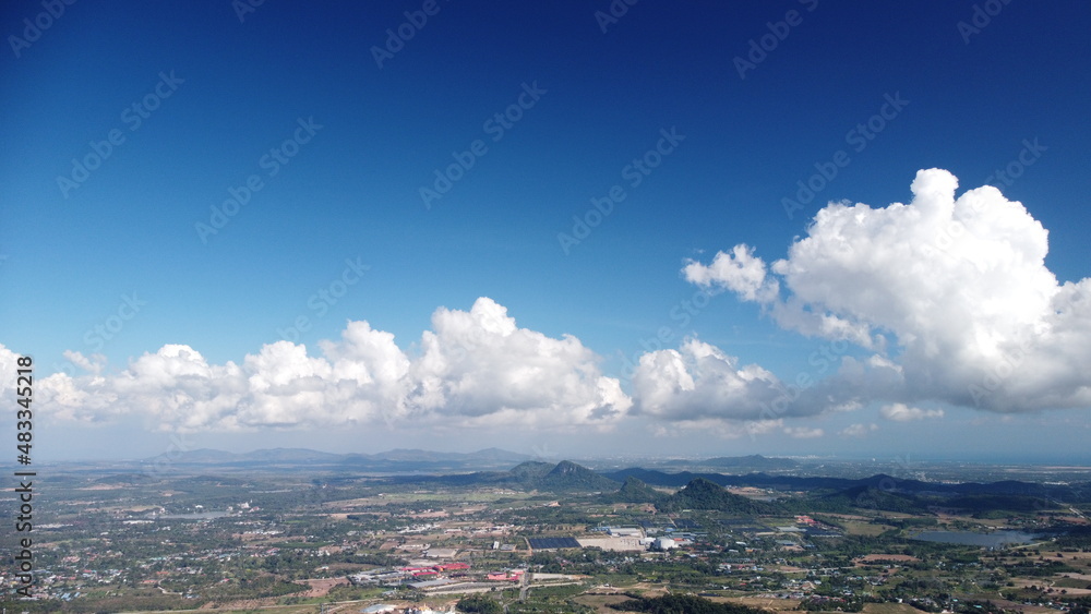 The landscape of Bang Saray District Chonburi Thailand Southeast Asia photographed with a drone The landscape of Bang Saray District Chonburi Thailand Southeast Asia photographed with a drone