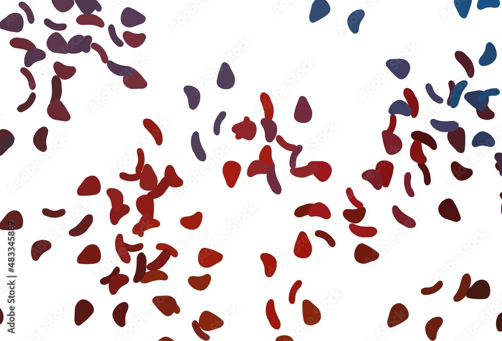 Light Blue, Red vector template with memphis shapes. Light Blue, Red vector template with memphis shapes.