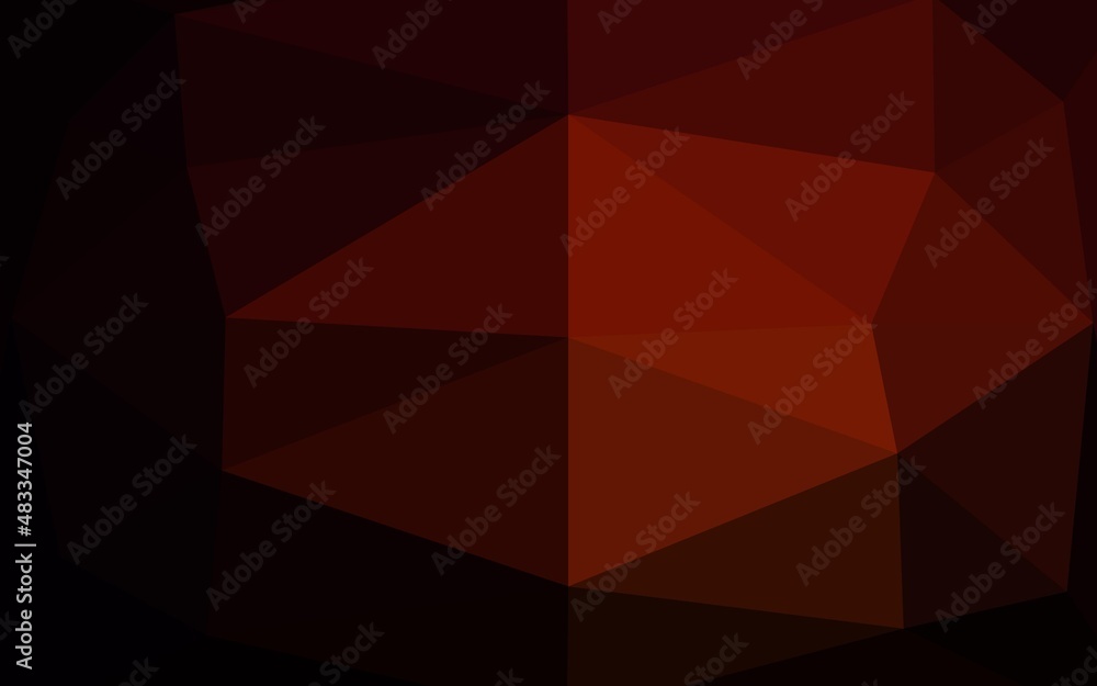 Dark Red vector shining triangular pattern. Dark Red vector shining triangular pattern.