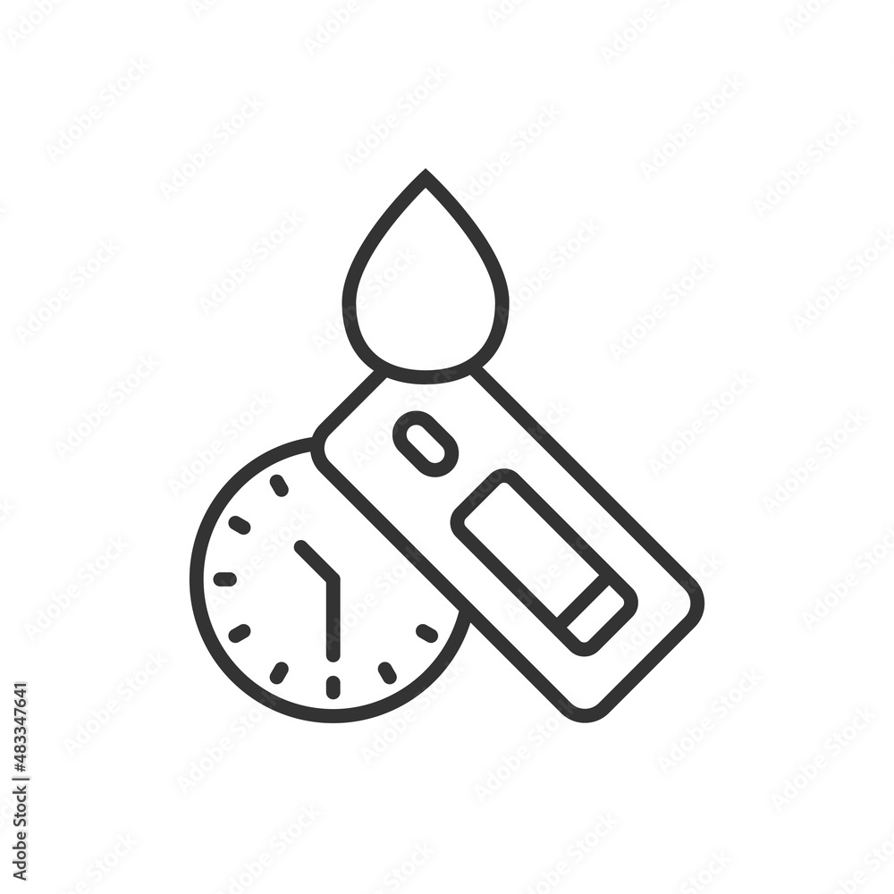 Coronavirus rapid test icon in flat style. covid-19 vector illustration on isolated background. Medical diagnostic sign business concept. Coronavirus rapid test icon in flat style. covid-19 vector illustration on isolated background. Medical diagnostic sign business concept.