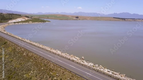 Wallpaper Mural Aerial over dam wall with full dam Torontodigital.ca
