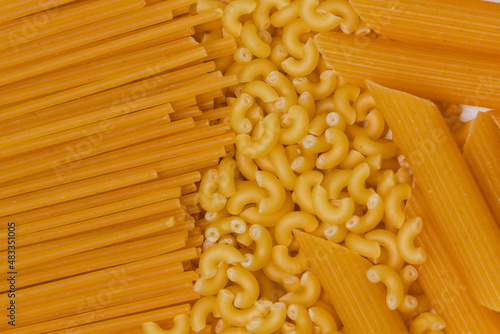 pasta on a table