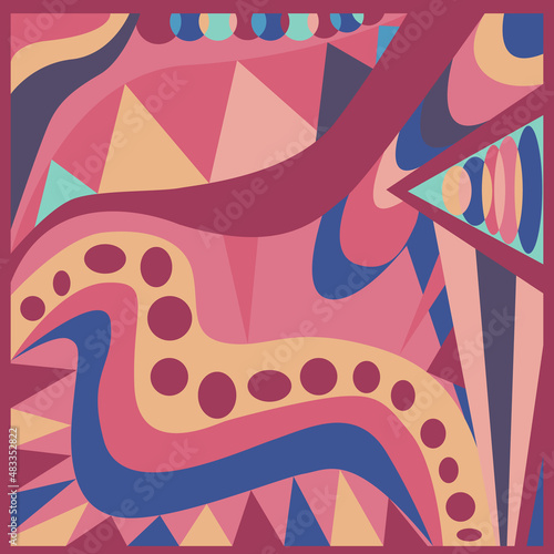 Abstract geometric background. Pucci style