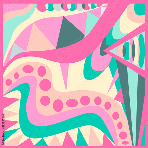 Abstract geometric background. Pucci style