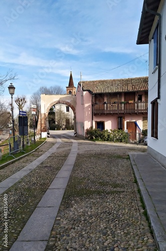 Italy, Lombardy: Foreshortening of Morimondo. photo