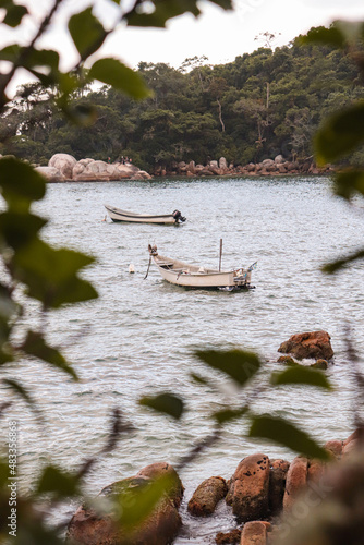 boat on the sea 