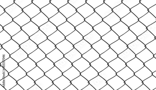 fence realistic metal border texture, steel security vector pattern
