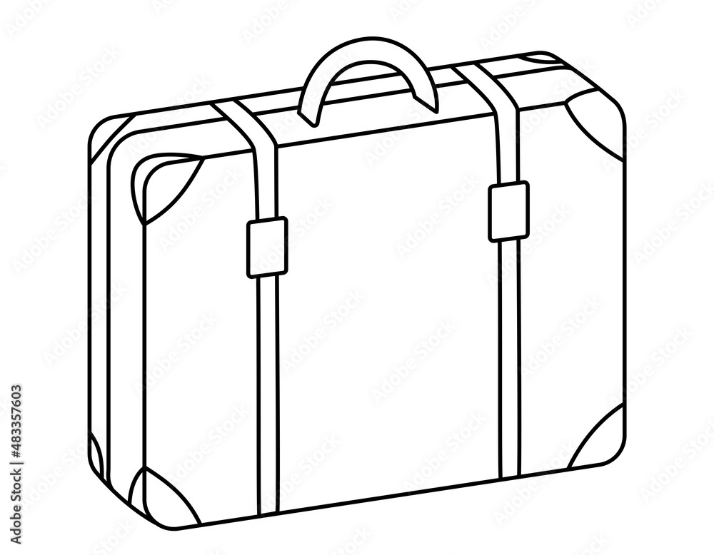 Suitcase black and white hotsell