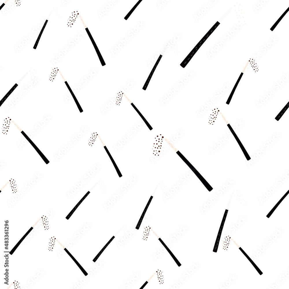 Magic wand seamless pattern. Magic background. Magic wand seamless pattern. Magic background.