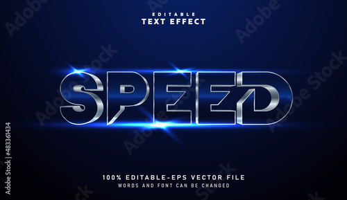 3D Cinematic Speed text effect - Editable text effect
