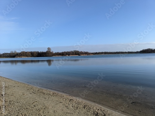 lake in the winter