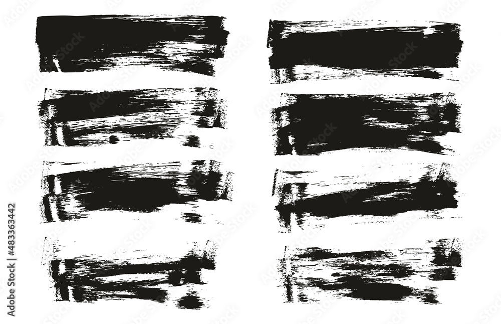 Flat Sponge Thin Artist Brush Long Background High Detail Abstract Vector Background Set Flat Sponge Thin Artist Brush Long Background High Detail Abstract Vector Background Set
