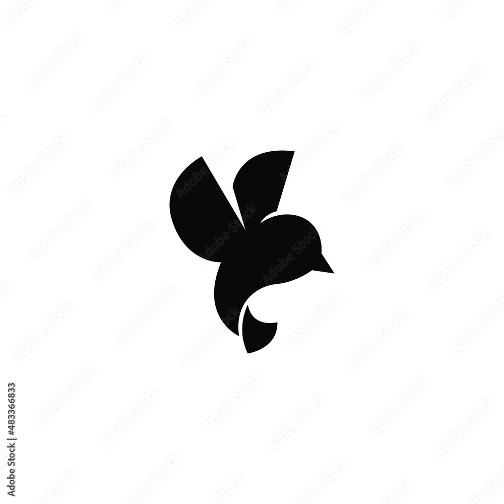 abstract and bold flying bird logo concept. Vector illustration abstract and bold flying bird logo concept. Vector illustration