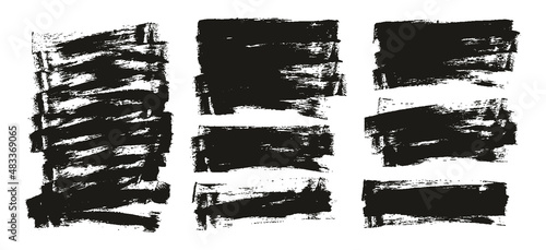 Flat Sponge Thin Artist Brush Long Background High Detail Abstract Vector Background EXTRA Set 