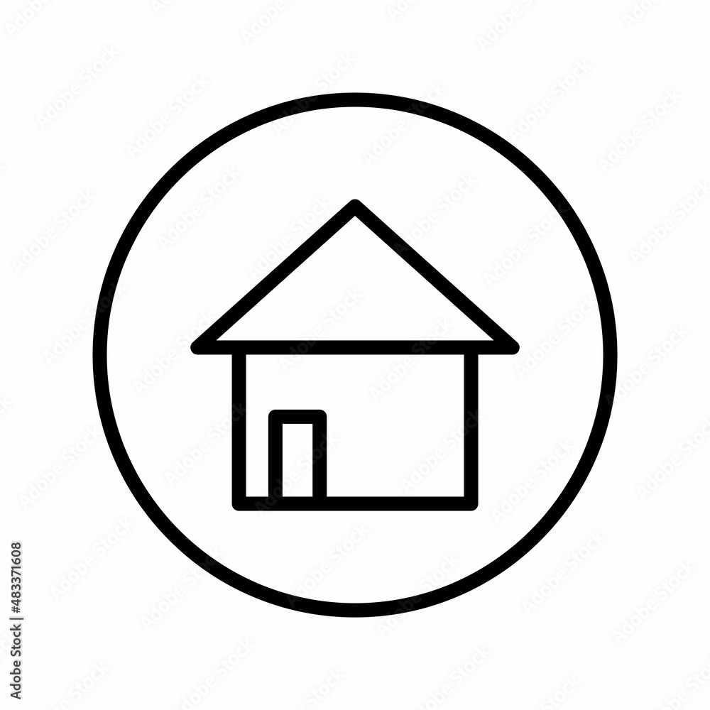 Home Button Icon Design Vector Logo Template Illustration Sign And Symbol Home Button Icon Design Vector Logo Template Illustration Sign And Symbol