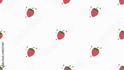 red strawberry pattern background, fruit pattern background, perfect for wallpaper, backdrop, postcard, and background