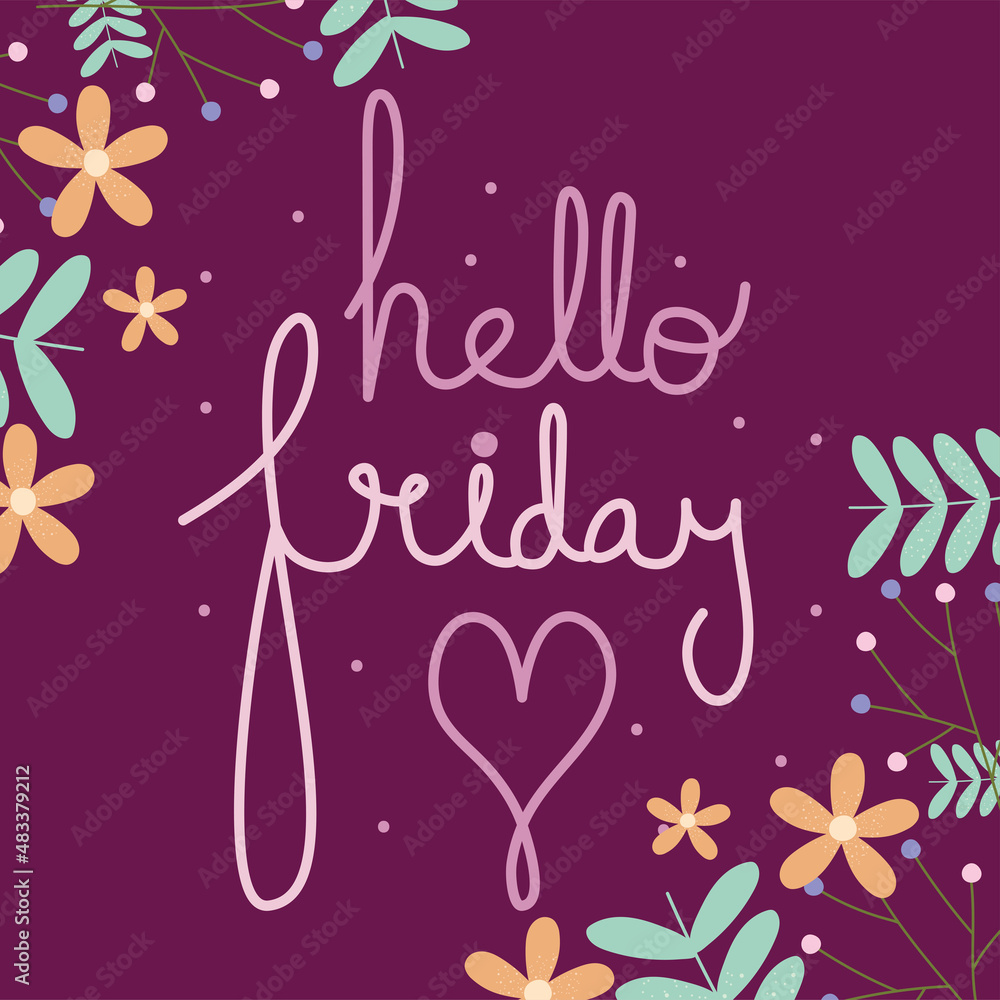 hello friday illustration hello friday illustration