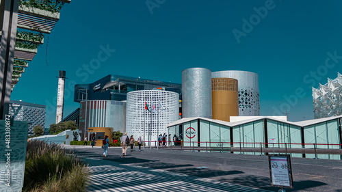 The Japan pavilion at Expo 2020 in Dubai photo