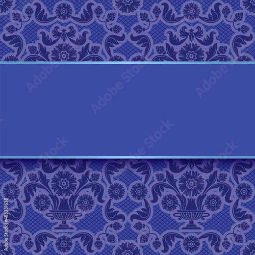 Lace background-template, ornamental fabric, very peri floral pattern