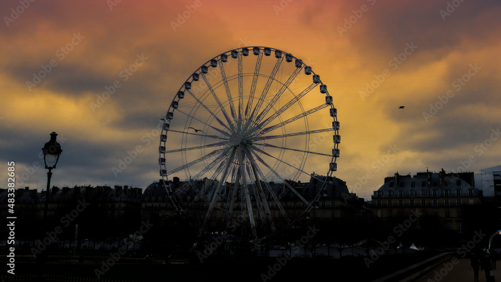 Grande roue du Jardin des Tuileries.