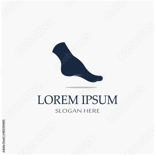 footprints,foot care,and footstep, logo images illustration design