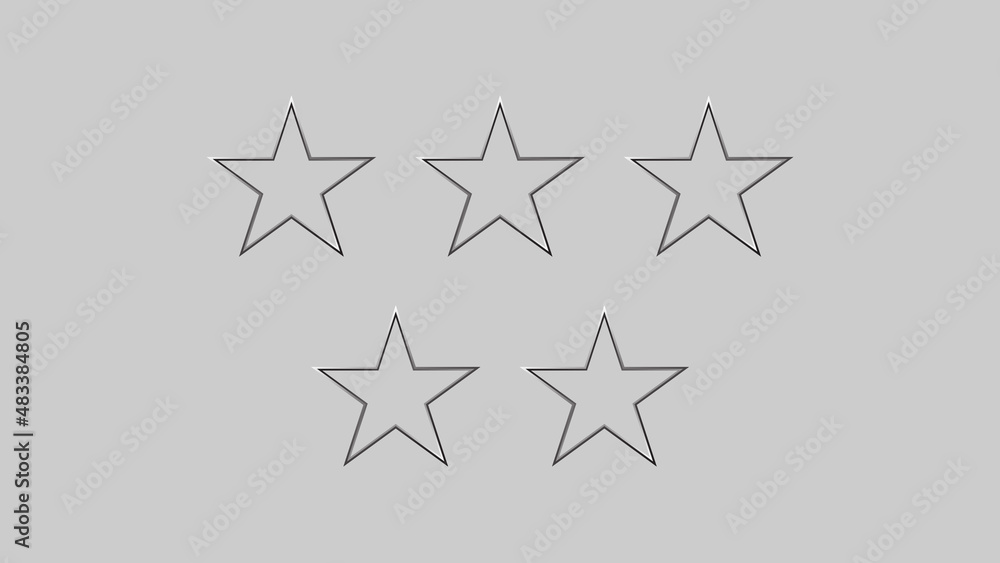 star icon with gray-white color background star icon with gray-white color background